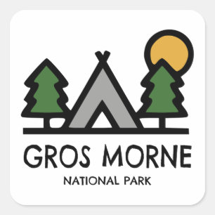 Gros Morne Nationalpark Quadratischer Aufkleber