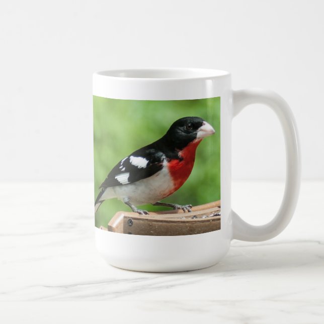 Grosbeak mit Rose Tasse (Rechts)