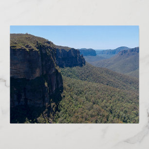 Grose Valley Landschaft bei Blackheath Folien Feiertagspostkarte