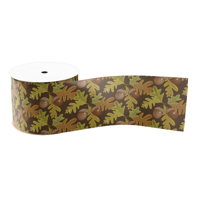 Grosgrain Ribbon-Herbst-Acorn Ripsband (Spule)
