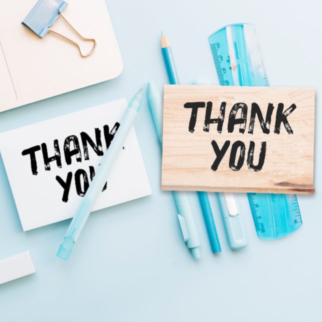 Groß bedrückt danke gummistempel (Von Creator hochgeladen)