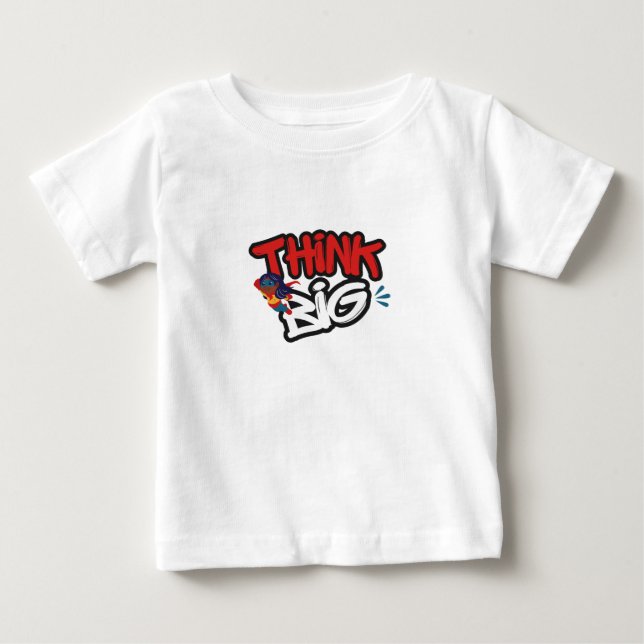 Groß Denken Baby T-shirt (Vorderseite)