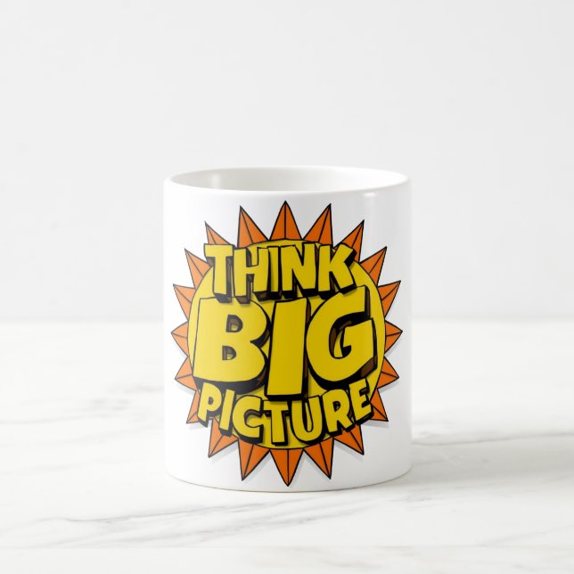 Groß denken kaffeetasse (Mittel)