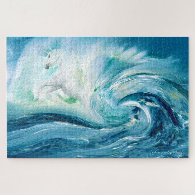 Groß - Einhorn des Sea Jigsaw Puzzle (Horizontal)