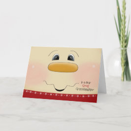 Groß - Enkelin Weihnachtsglückliches Feiertagskarte