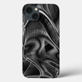 Groß gekrönt mit grauen Grooves im schwarzen Hinte Case-Mate iPhone Hülle