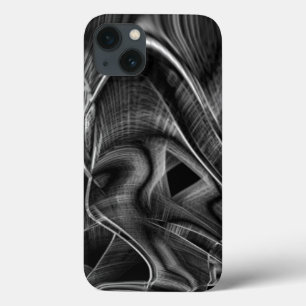 Groß gekrönt mit grauen Grooves im schwarzen Hinte Case-Mate iPhone Hülle