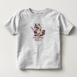 Groß genug, um ein Problem zu sein Lustiger Waschb Kleinkind T-shirt