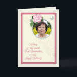 Groß - Großmutter addieren ein Foto, Geburtstag Karte<br><div class="desc">Eine schöne Geburtstagstageskarte,  dass Sie besonders speziell machen können,  indem Sie ein Bild addieren. Eine rosa Rose und ein jeweled Rahmen,  damit Sie eine Karte für eine Schwester personifizieren. Ein reizendes Versinnere schließt diese Geburtstagskarte für ein großes - Großmutter ab.</div>