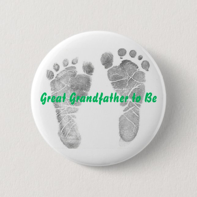 Groß - Großvater zum zu sein Button (Vorderseite)