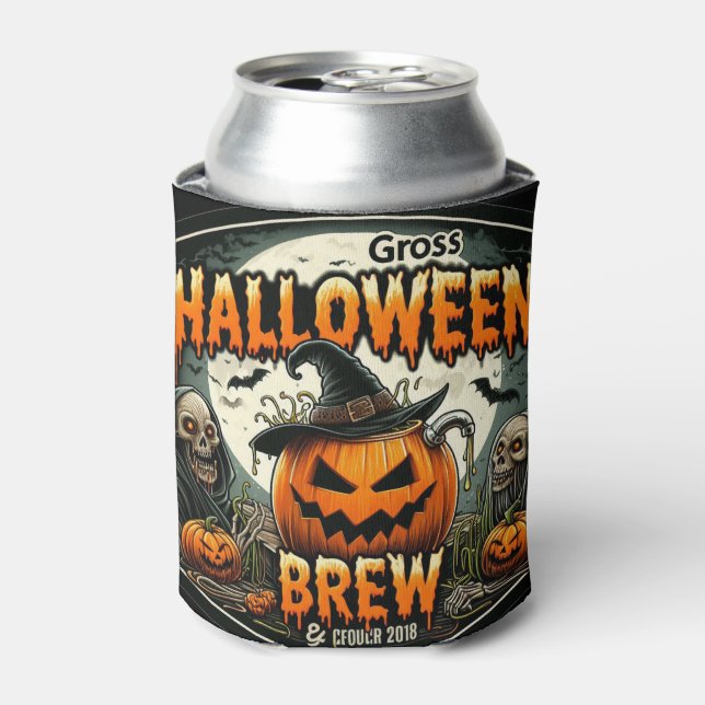 Gross Halloween Brew Dosenkühler (Kanne Vorderseite)