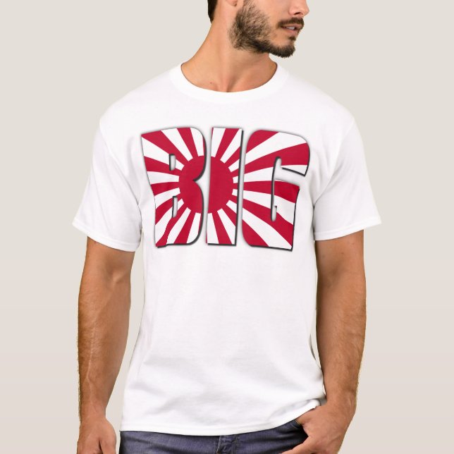 Groß in lustigem Shirt Japans (Vorderseite)
