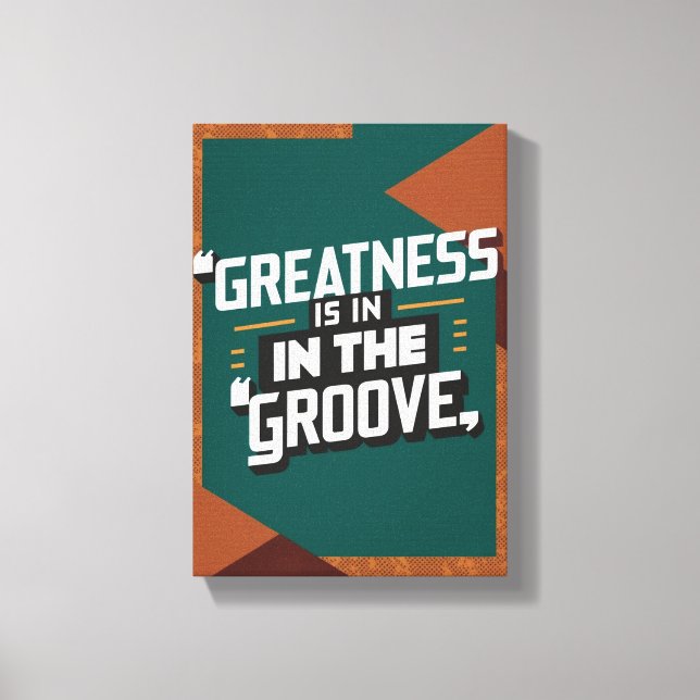 Groß ist im Boden Leinwanddruck (Vorderseite)