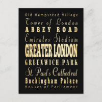 Groß London Stadt England Typografie