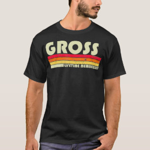 GROSS Nachname Lustig Retro Vintage 80er 90er Gebu T-Shirt