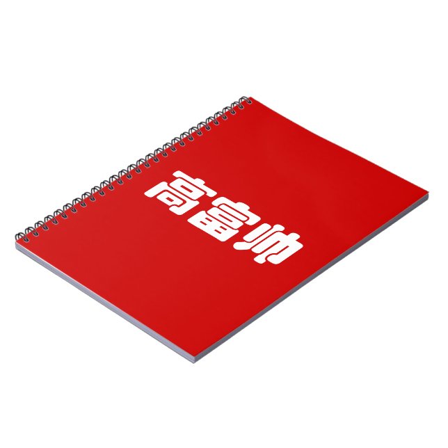Groß, reich und gut 高 富 帅 chinesischen Hanzi MEMO Notizblock (Linke Seite)
