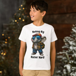 Groß rollend, hart - Cooles Elefantendesign T-Shirt