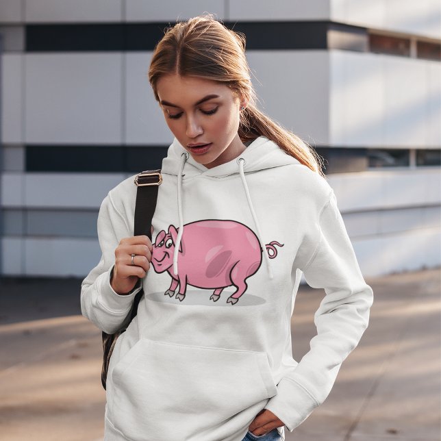 Groß rosa Pig Hoodie (Von Creator hochgeladen)