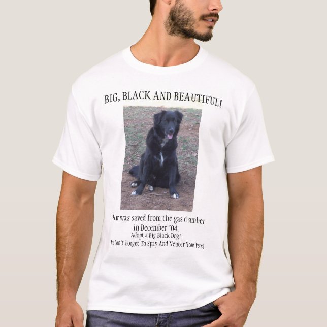 GROSS, SCHWARZ UND SCHÖN T-Shirt (Vorderseite)