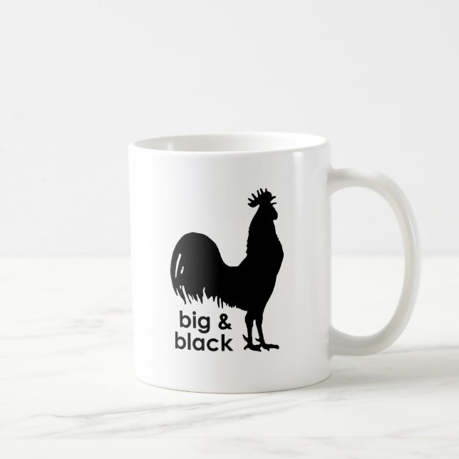 Groß und Schwarz Tasse (Rechts)