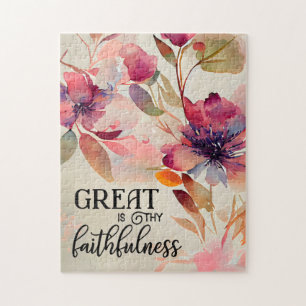 Großartig ist Deine Faithfulness Beloved Christlic Puzzle