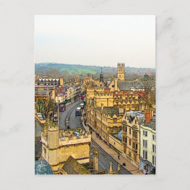 Großartig Oxford, England, High Street, The High # Postkarte (Vorderseite)