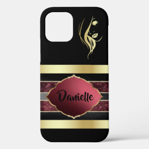 Großartig Personalisiertes Gold/Black iPhone Case