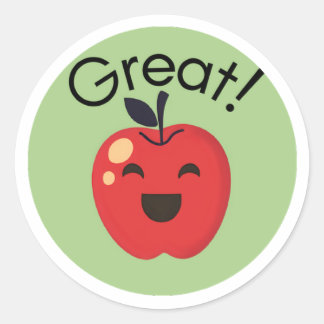 "Großartig"-Sticker von Little Mind Runder Aufkleber