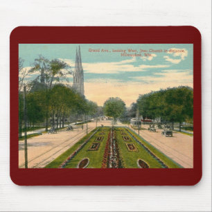 Großartige Allee., Milwaukee, Wisconsin Vintag Mousepad