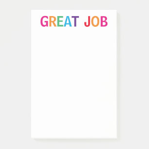 Großartige Arbeit Hell Post-it Klebezettel