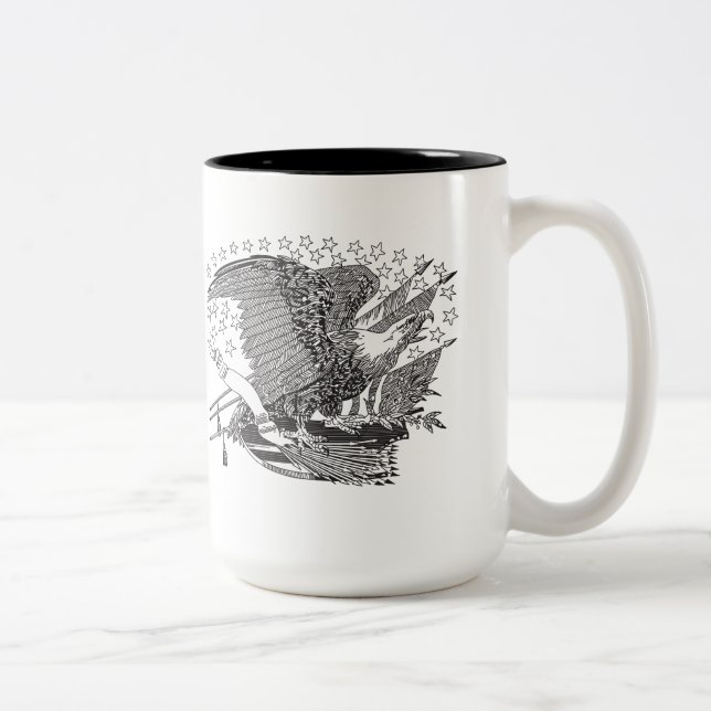 Großartige Armee der Republik-Tasse Zweifarbige Tasse (Rechts)