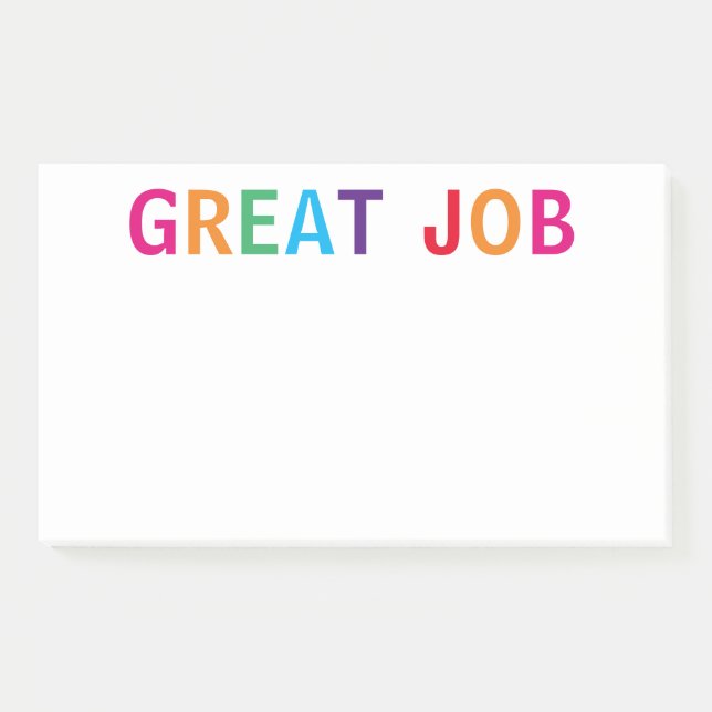 Großartige Auftragsbestätigung Post-it Klebezettel (Vorderseite)