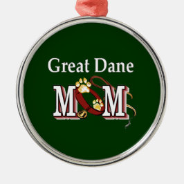 Großartige Dane-Mama-Geschenke Silbernes Ornament