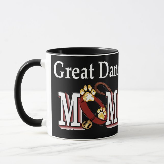 Großartige Dane-Mama-Geschenke Tasse (Links)