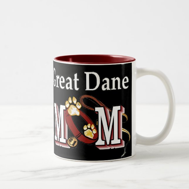 Großartige Dane-Mama-Geschenke Zweifarbige Tasse (Rechts)