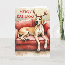 Großartige Deutsche-Dogge-Weihnachtskarte Karte