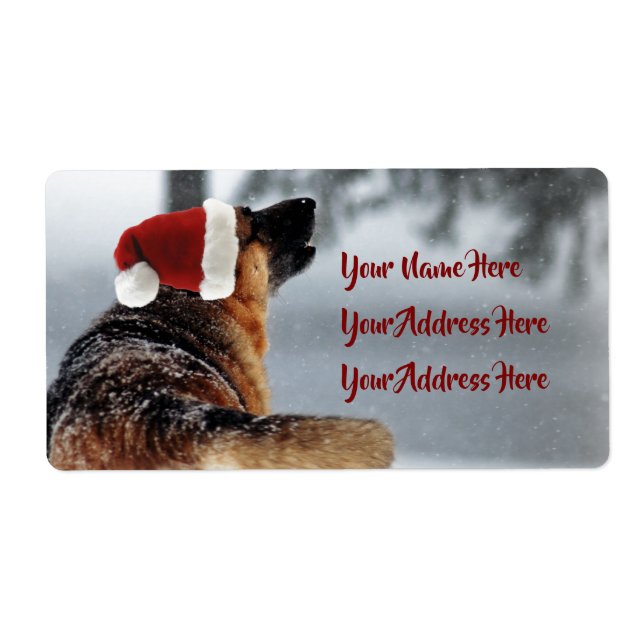 Großartige deutsche Shepherd Holiday Shipping Labe (Vorne)