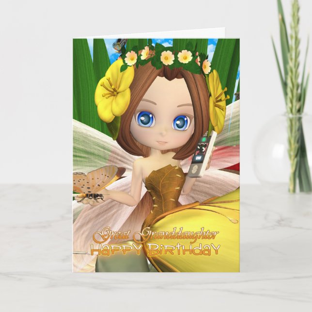Großartige Enkelin Geburtstagskarte mit Mondschnit Karte (Vorderseite)