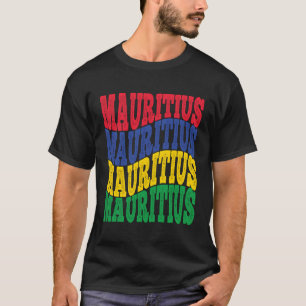 Großartige Geschenkidee Mauritius Flaggenfarben T-Shirt