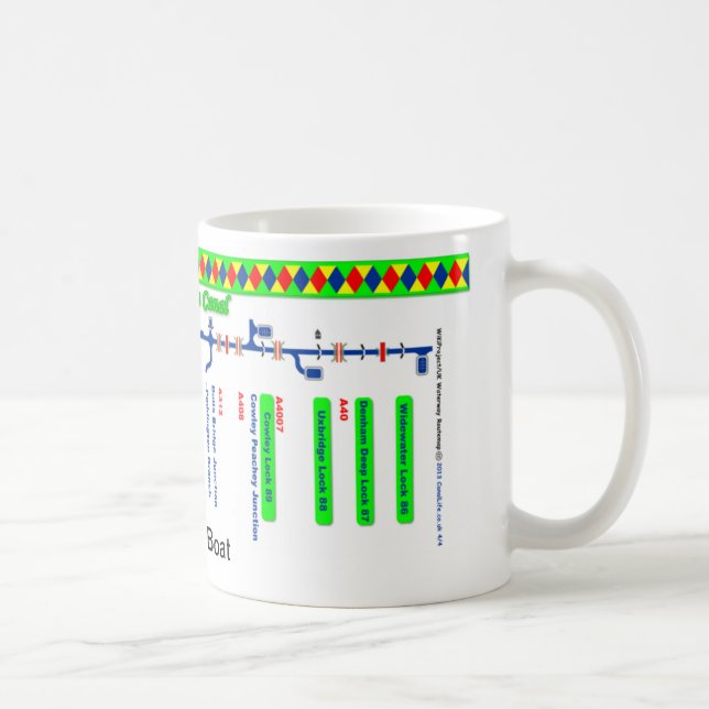Großartige Gewerkschafts-Kanal-Weg-Karte (4 von 4) Tasse (Rechts)