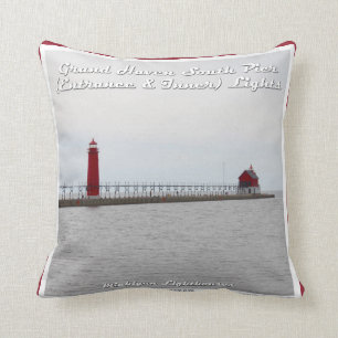 Großartige Hafen-Pier-Lichter - Wurfs-Kissen Kissen