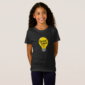 Großartige Idee Glühbirne Kinder T-Shirt