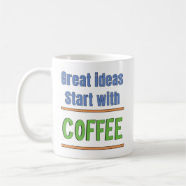 Großartige Ideen beginnen mit Coffee Sweatshirt Kaffeetasse