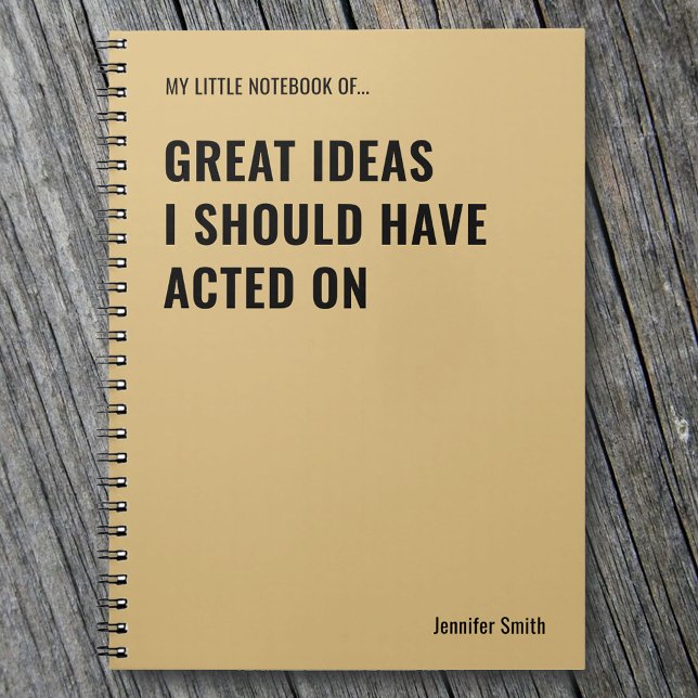 Großartige Ideen, die ich im Amt hätte tun sollen Notizblock (Von Creator hochgeladen)