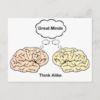 Großartige Minds denken wie! Postkarte