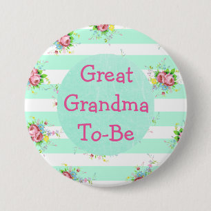 Großartige Oma zum Baby-Duschknopf Button