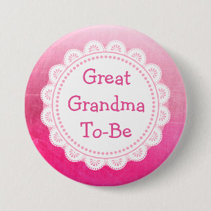 Großartige Oma zum Baby-Duschknopf Button