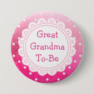Großartige Oma zum Baby-Duschknopf Button