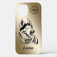 Großartige personalisierbare sibirische Husky iPho