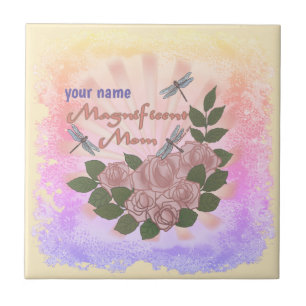 Großartige Rose der Mama Fliese